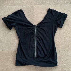 Maurice’s Deep V Zip Tee